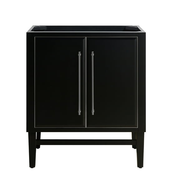 Avanity Mason-V30-S Mason 30" Single Free Standing Wood Vanity Cabinet Only - Black
