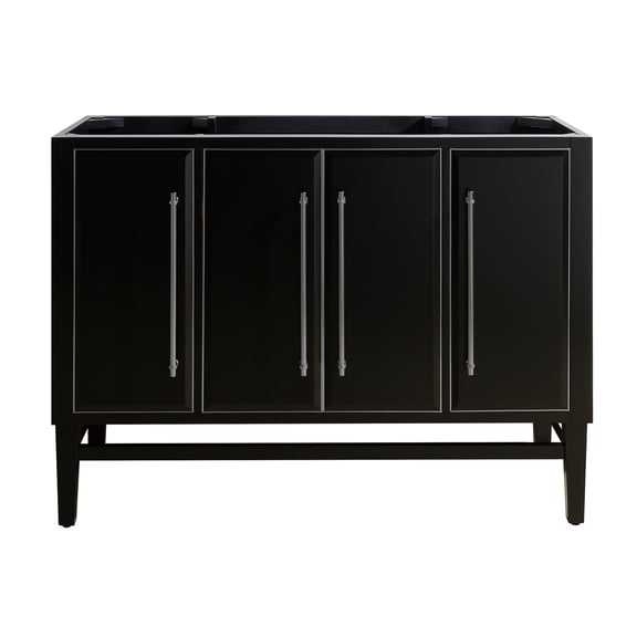 Avanity Mason-V48-S Mason 48" Single Free Standing Wood Vanity Cabinet Only - Black