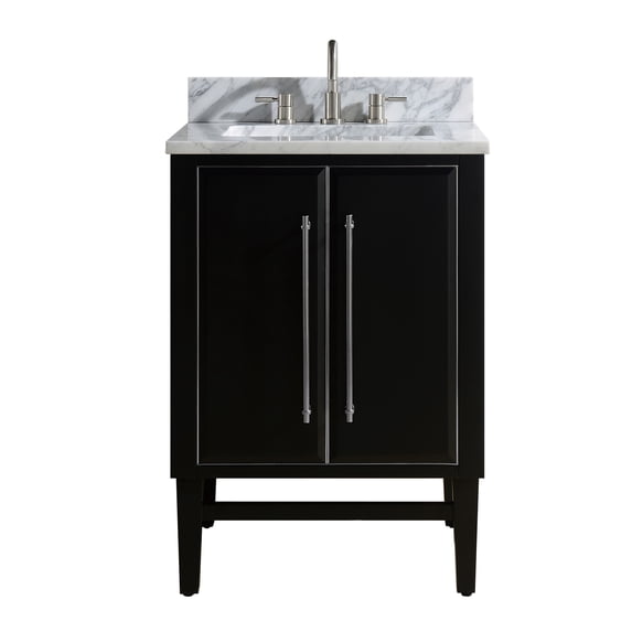 Avanity MASON-VS25-BKS-C Mason 24" Free Standing Single Basin Vanity Set - Black