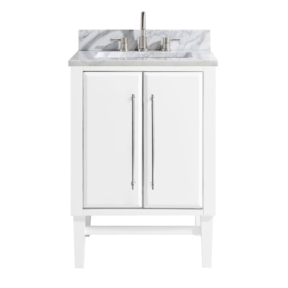 Avanity MASON-VS25-WTS-C Mason 24" Free Standing Single Basin Vanity Set - White