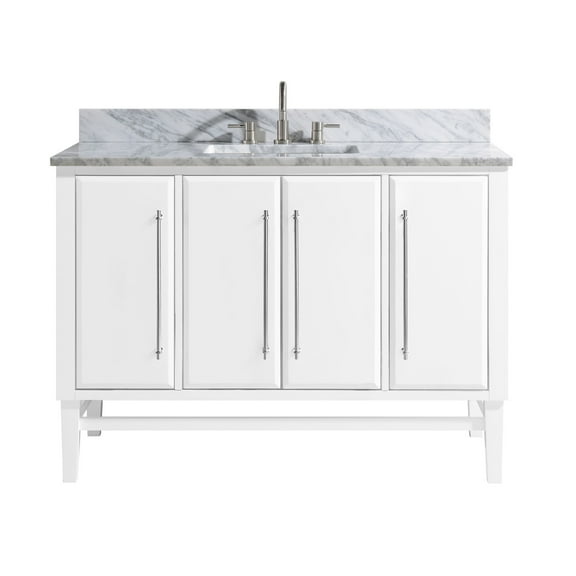 Avanity Mason-Vs49-S-C Mason 48" Free Standing Single Basin Vanity Set - White