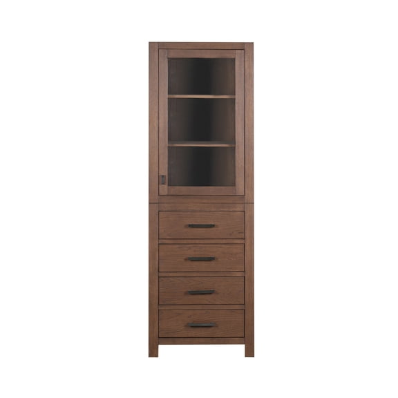 Avanity MODERO-LT24-MO Modero 71-5/16" Wood Free Standing Linen Tower - Mocha Oak