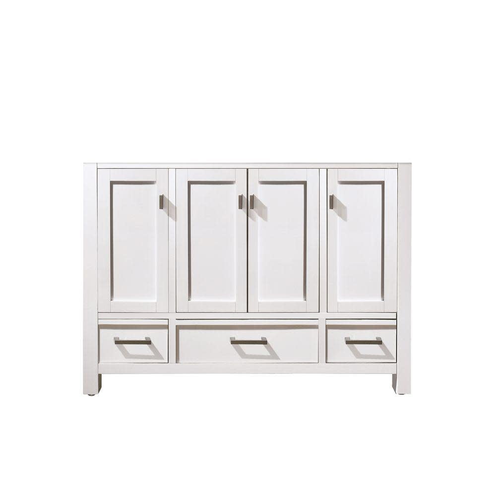 Modero 48'' White Solid Wood Freestanding Vanity Base