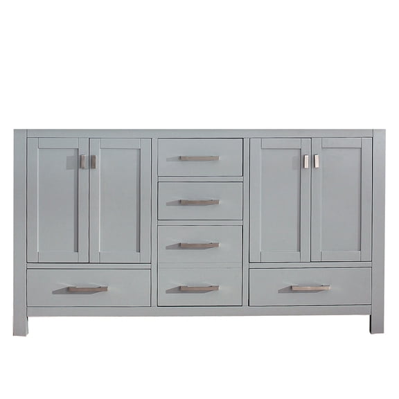 Avanity MODERO-V60-CG Modero 60" Double Free Standing Vanity Cabinet Only - Grey