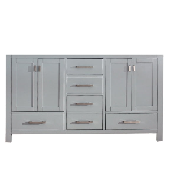 Avanity MODERO-V60-CG Modero 60" Double Free Standing Vanity Cabinet Only - Grey