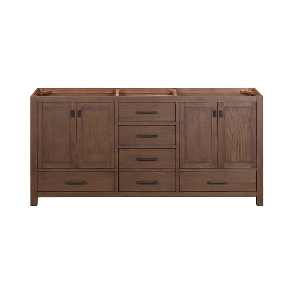 Avanity MODERO-V72-MO Modero 72" Double Free Standing Vanity Cabinet Only - Mocha Oak