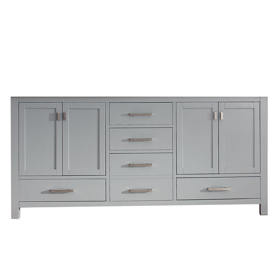 Avanity MODERO-V72-CG Modero 72" Double Free Standing Vanity Cabinet Only - Grey