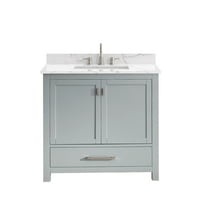 Avanity Modero-Vs36-E Modero 36" Free Standing Single Basin Vanity Set - Grey