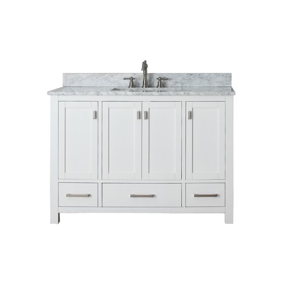 Avanity MODERO-VS48-WT-C Modero 48" Free Standing Single Basin Vanity Set - White