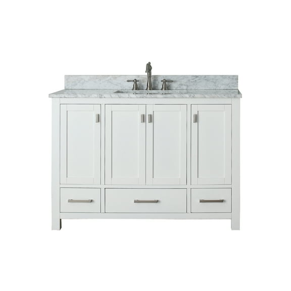Avanity MODERO-VS48-WT-C Modero 48" Free Standing Single Basin Vanity Set - White