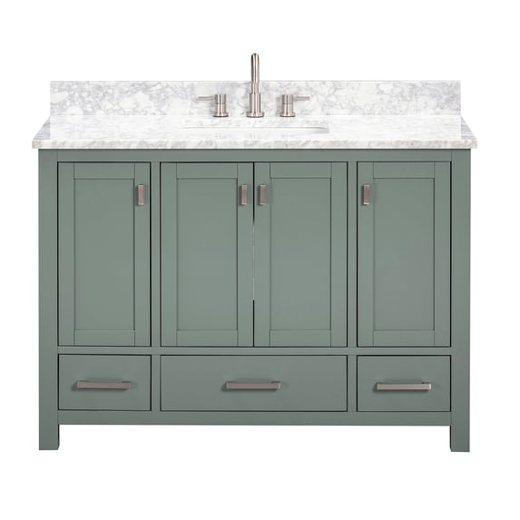Avanity Modero-Vs49-C Modero 48" Free Standing Single Basin Vanity Set - Smoke Green