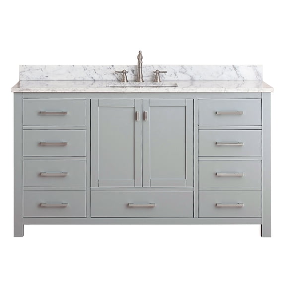 Avanity Modero-Vs60-A Modero 60" Free Standing Single Basin Vanity Set - Grey