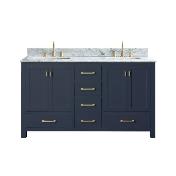 Avanity MODERO-VS60-NB-C Modero 60" Free Standing Double Basin Vanity Set - Blue