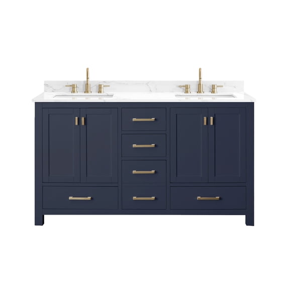 Avanity MODERO-VS60-NB-E Modero 60" Free Standing Double Basin Vanity Set - Blue