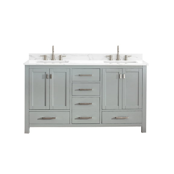 Avanity Modero-Vs60-E Modero 60" Free Standing Double Basin Vanity Set - Grey