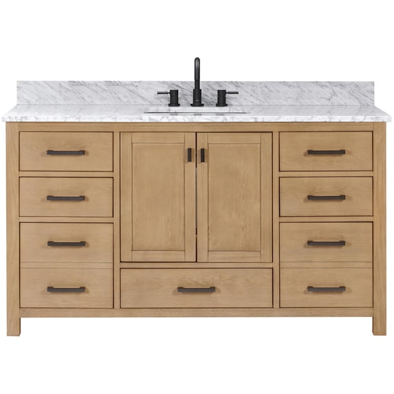 Avanity MODERO-VS61-OA-A-C Modero 60" Free Standing Single Basin Vanity Set - Wood