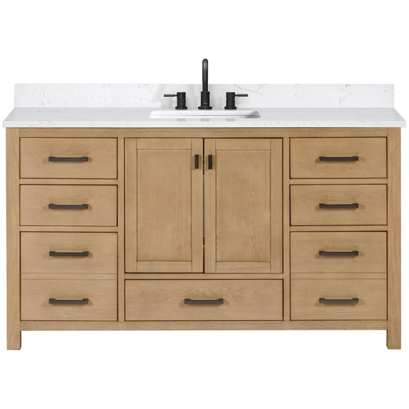 Avanity Modero-Vs61-A-E Modero 60" Free Standing Single Basin Vanity Set - Wood