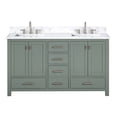 thumbnail image 1 of Avanity MODERO-VS61-SG-E Modero 60" Free Standing Double Basin Vanity Set - Smoke Green, 1 of 7