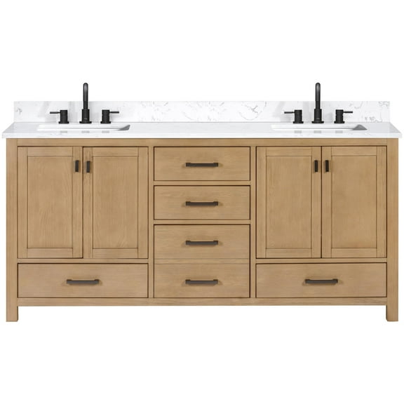 Avanity Modero-Vs73-E Modero 72" Free Standing Double Basin Vanity Set - Wood