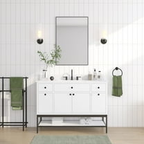 Avanity Paisley-Vs48 Paisley 48" Free Standing Single Basin Vanity Set - White