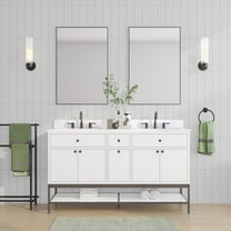 Avanity Paisley-Vs60 Paisley 60" Free Standing Double Basin Vanity Set - White