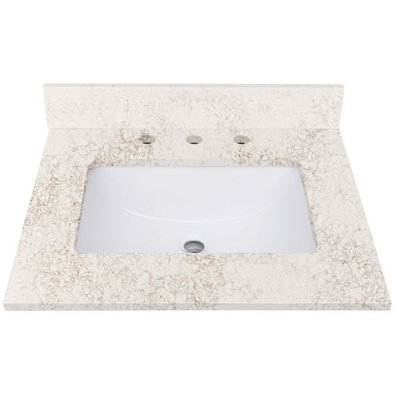 Avanity Qut25-Rs 25" Quartz Vanity Top - Copper