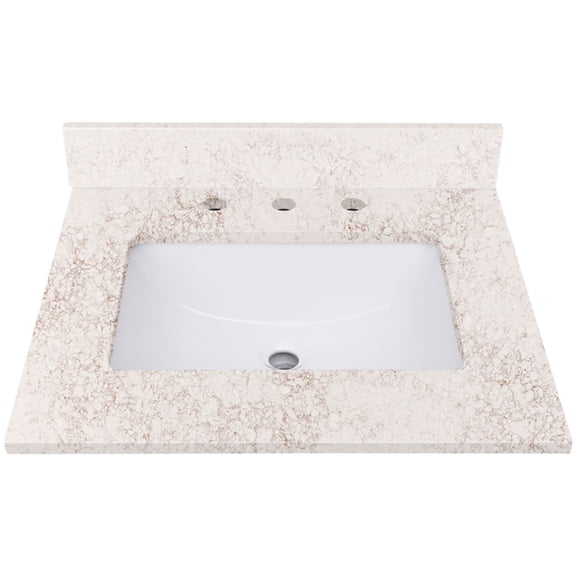 Avanity QUT25AL-RS 25" Quartz Vanity Top - Copper