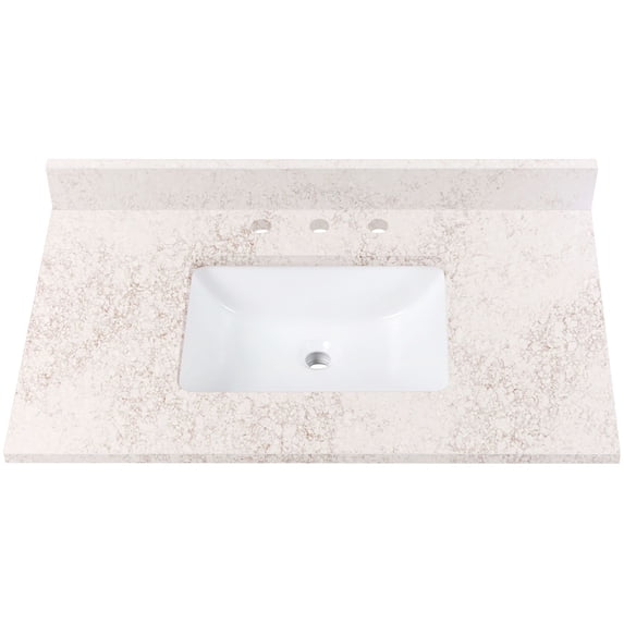 Avanity QUT37AL-RS 37" Quartz Vanity Top - Copper