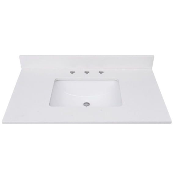Avanity QUT37EW-RS 37" Quartz Vanity Top - White