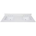 thumbnail image 1 of Avanity QUT61EW-RS 61" Quartz Vanity Top - White, 1 of 7