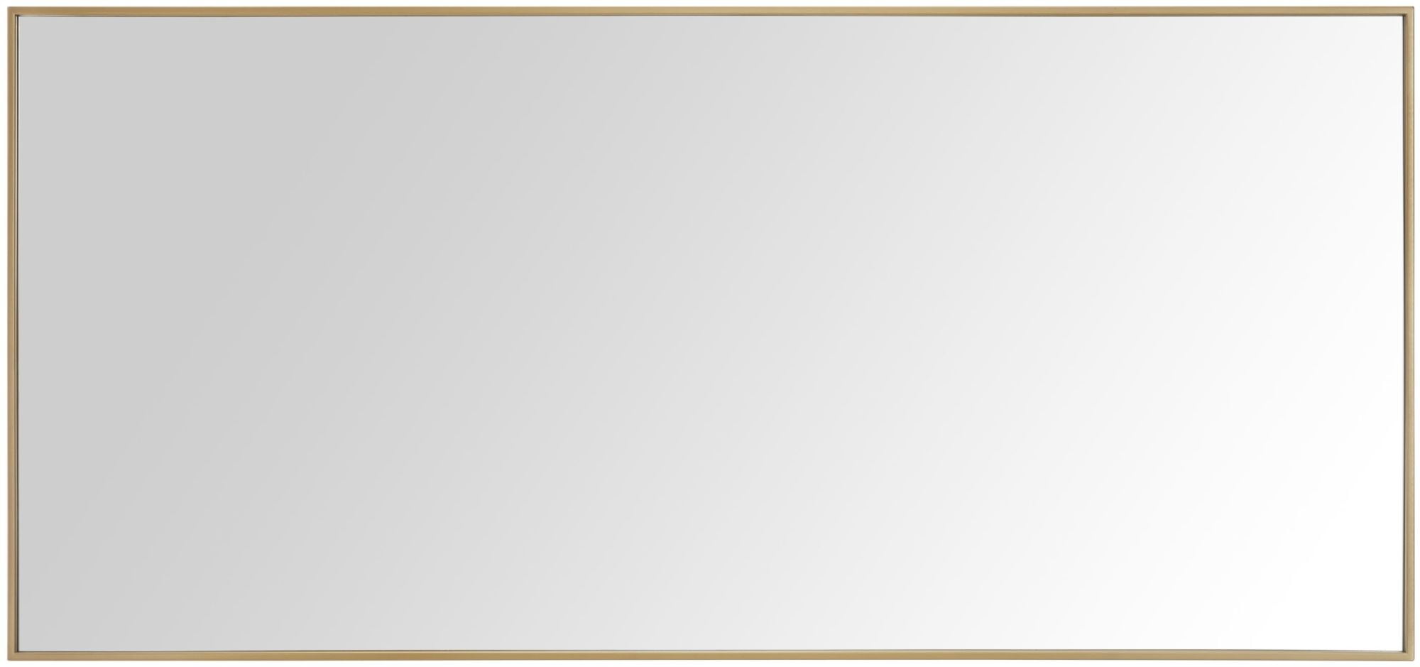 Elegant 59'' Gold Stainless Steel Framed Vanity Mirror
