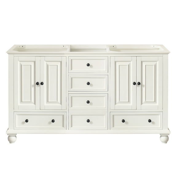 Avanity Thompson-V60 Thompson 60" Double Free Standing Vanity Cabinet Only – - White