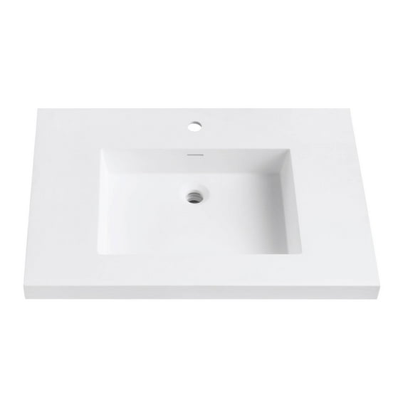 Avanity VUT31WT Modern Versastone 31" Solid Surface Vanity T