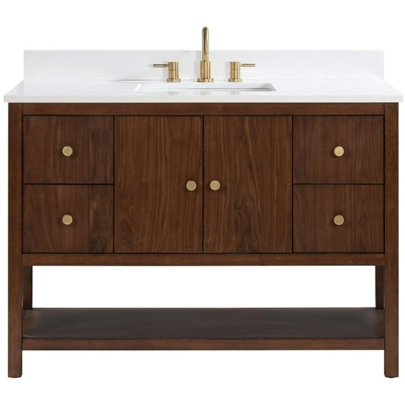 Avanity ZOE-VS49-WA Zoe 48" Free Standing Single Basin Vanity Set - Wood