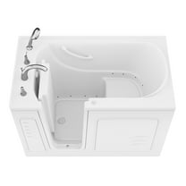 Avano B3053la Architect Series 52-7/8" Gel Coated Air Bathtub For Alcove Installations -