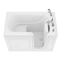 Avano B3053ra Architect Series 52-7/8" Gel Coated Air Bathtub For Alcove Installations -