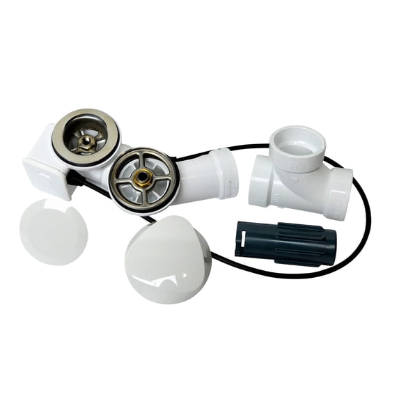 Spa Escapes Delta Uni-Flow Cable Action 1.5'' Pop-Up Tub Drain With Overflow