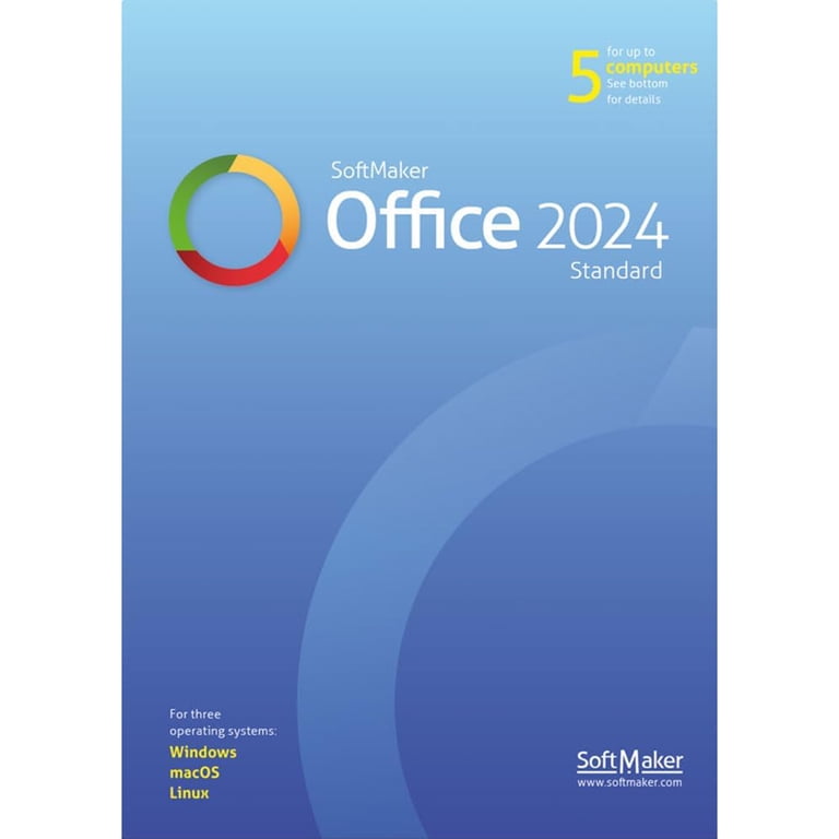 SoftMaker Office Standard 2024 for 5 Devices, Windows/macOS/Linux