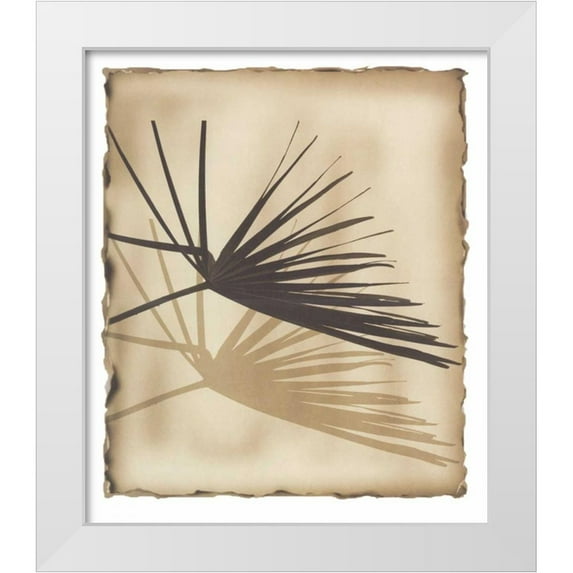 Avant Art 26x30 White Modern Wood Framed Museum Art Print Titled - Tropic Palm 1