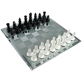 CHESS - 13 BLACK and WHITE FROSTED MIRROR (EA)"