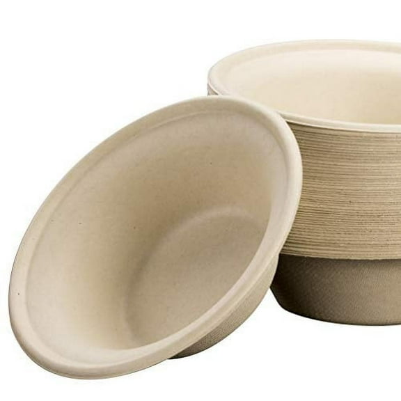 Avant Grub 11.5 oz Round Kraft Brown Disposable Bowls, 25 Pack