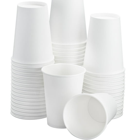 Avant Grub 12 oz. Disposable White Paper Hot/ Cold Coffee Cups, 200 Pk