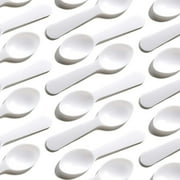 Avant Grub 3" White Plastic Mini Sample Spoons for Tasting & Catering, 500 Pack
