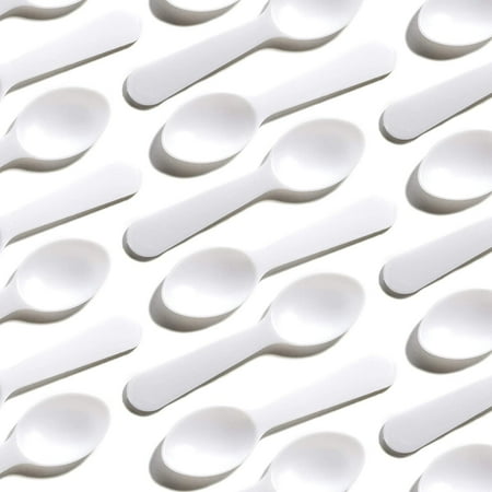 Avant Grub 3" White Plastic Mini Sample Spoons for Tasting & Catering, 500 Pack