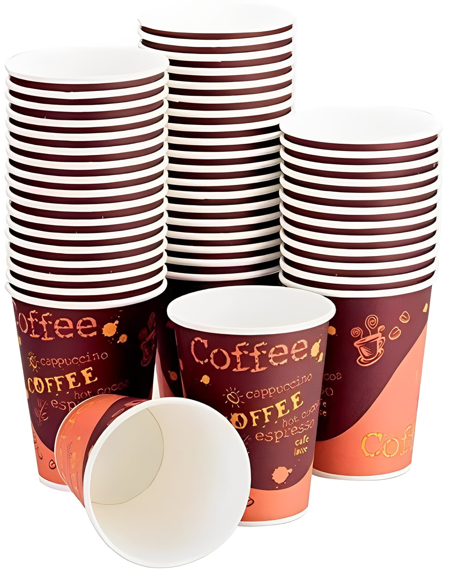 Avant Grub, Coffee Shop Print Disposable Paper Cups, 200 Pack, 12 oz