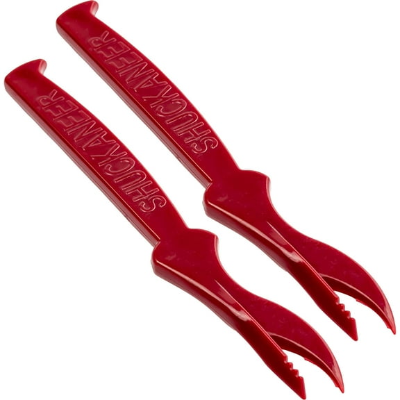 Avant Grub Ultra Durable, 7.5 inch Super Easy Red Plastic Seafood Sheller 2 Pack