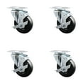 thumbnail image 1 of Avantco 17816412 Swivel Caster with Brake Replacement Set – Service Caster Brand, 1 of 2