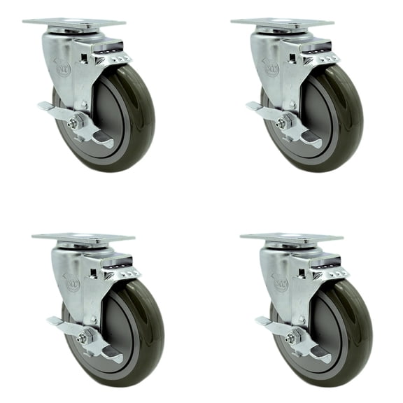 Avantco HPCASTWB Swivel Caster Locking Replacement Set - Service Caster Brand
