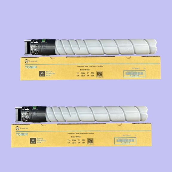 Avanternity's High Yield Toner Cartridge, Replacement for Konica Minolta TN330 Toner, Use for Bizhub 300i, 301i, 360i, 361i Printer, AC7A030 (2 Paacks of Black)
