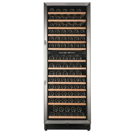 Avanti - 148-Bottle Dual Zone Wine Cooler - Stainless Steel